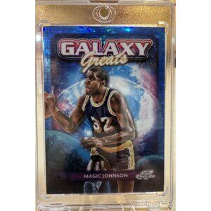 2024 Topps Chrome Cosmic Magic Johnson Galaxy Greats Blue Moon  93/99 #GG-7